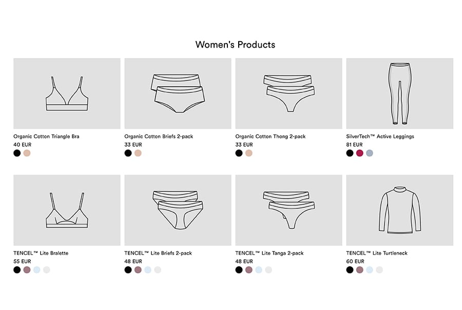 Organic underwear and basics