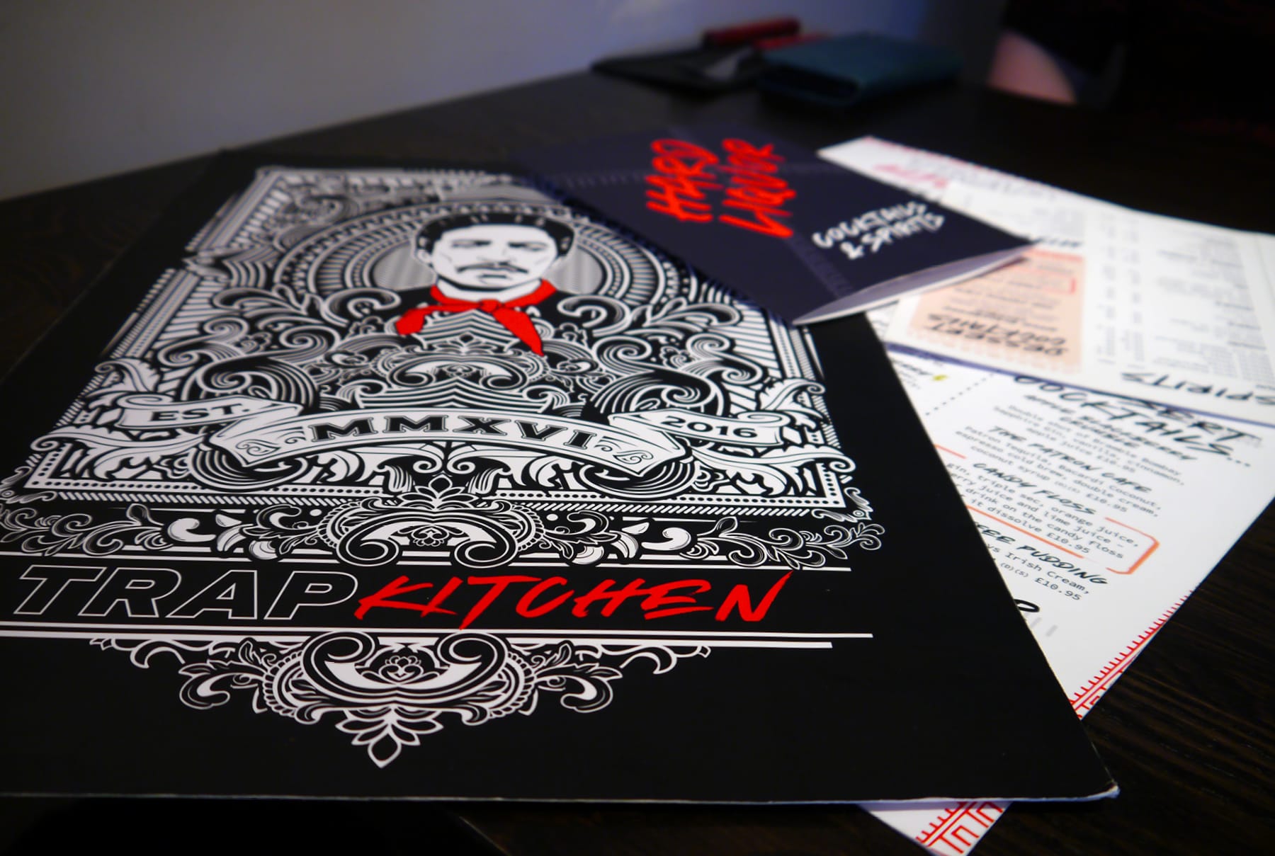 Food & Drink Menu Campaign Trap Kitchen Eat With Your Eyes™