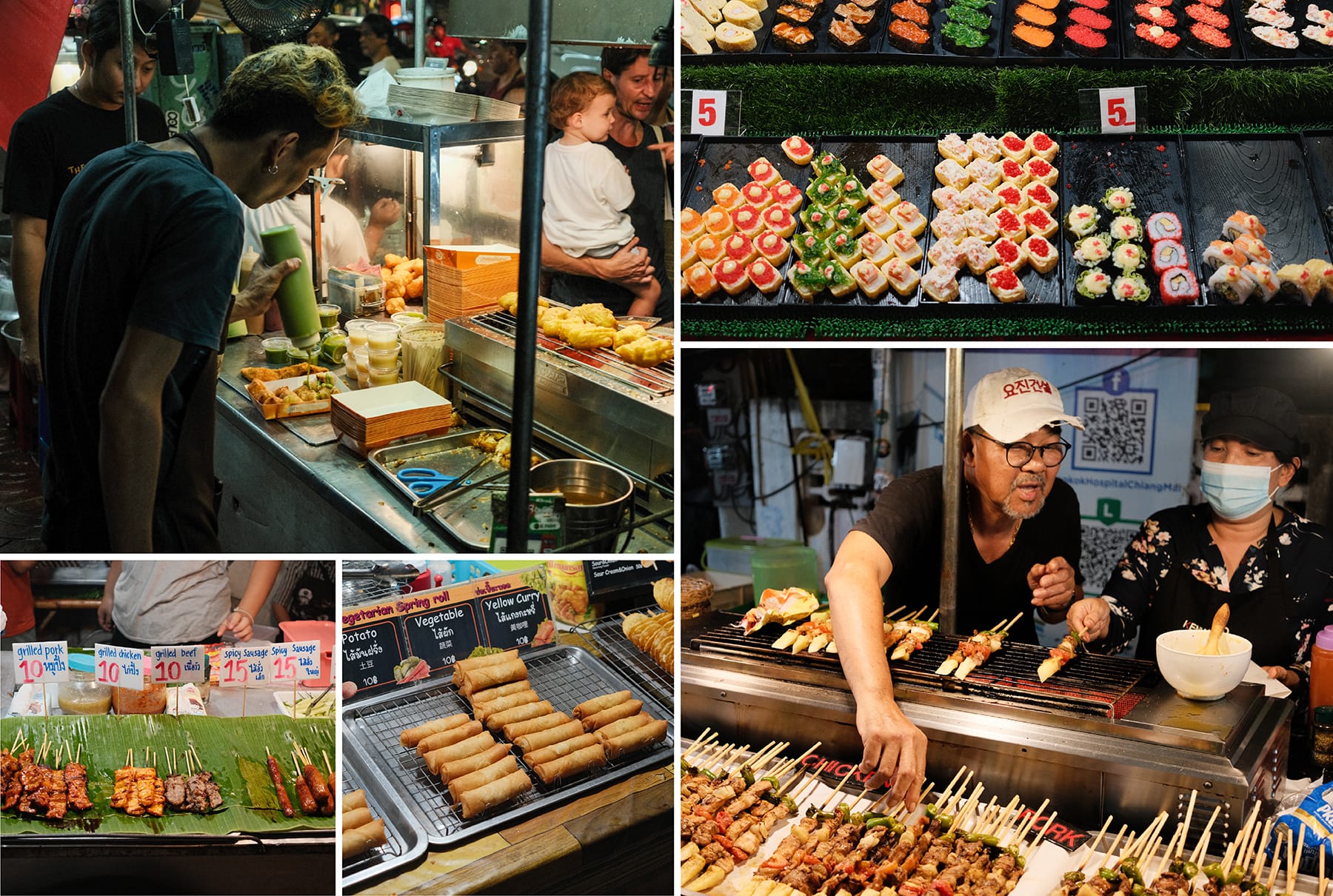 Thai Street Food Collage