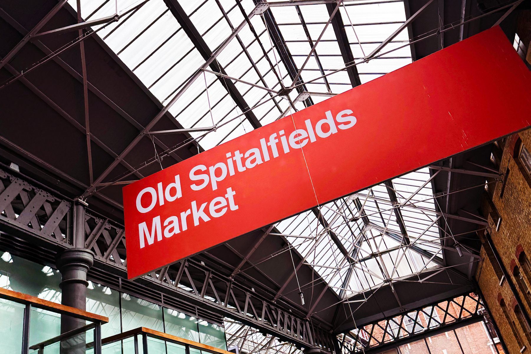 Spitalfields old market sign