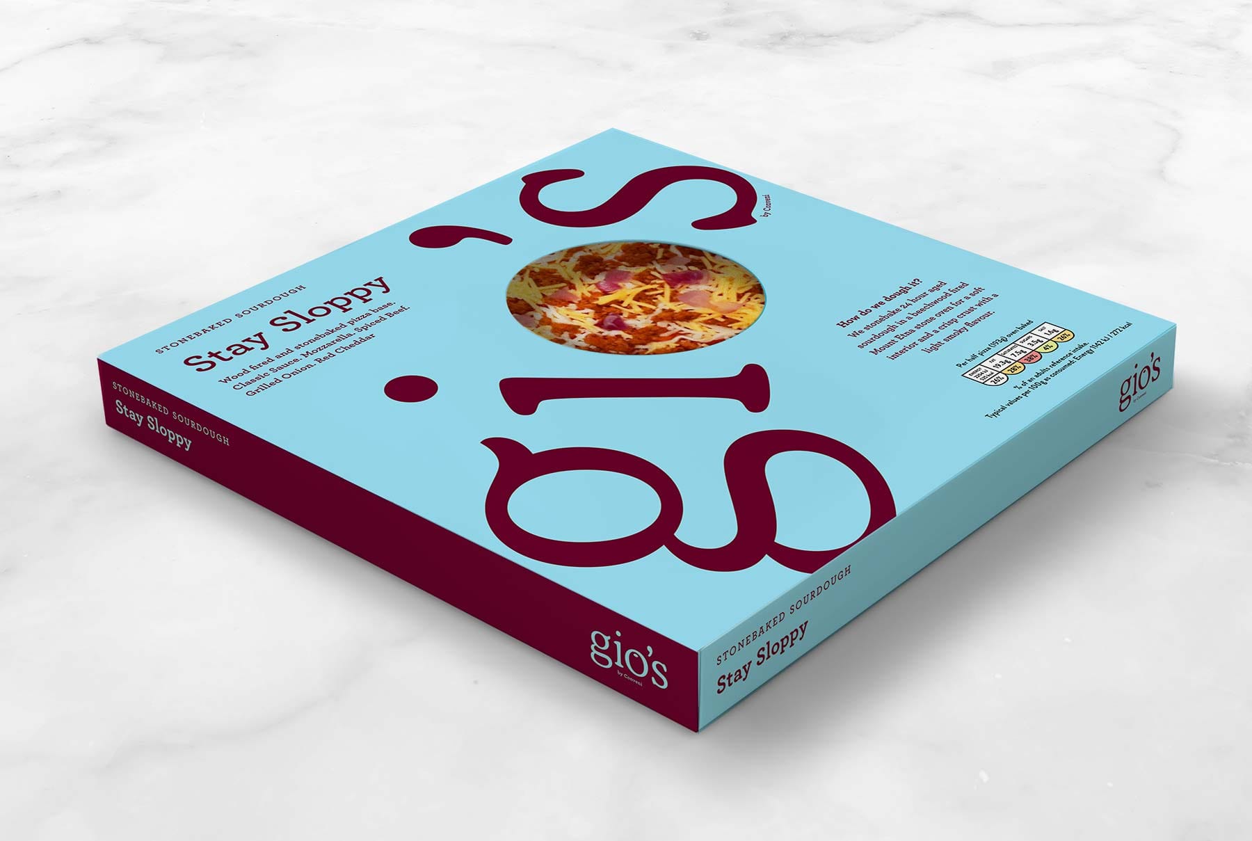 Gio's Pizza packaging