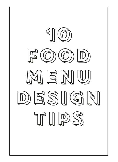10 Food Menu Design Tips