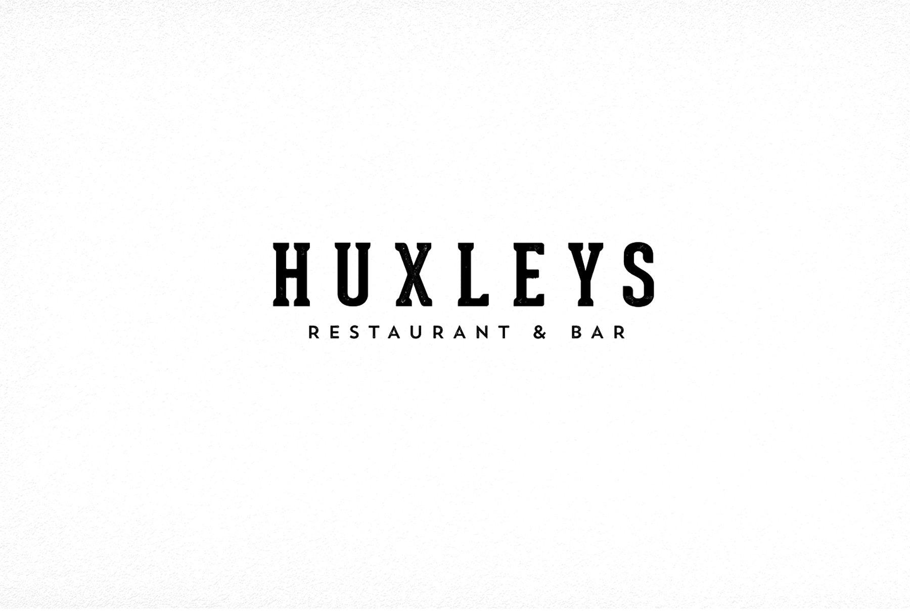 Huxleys Restaurant & Bar Brand Creation - Logo