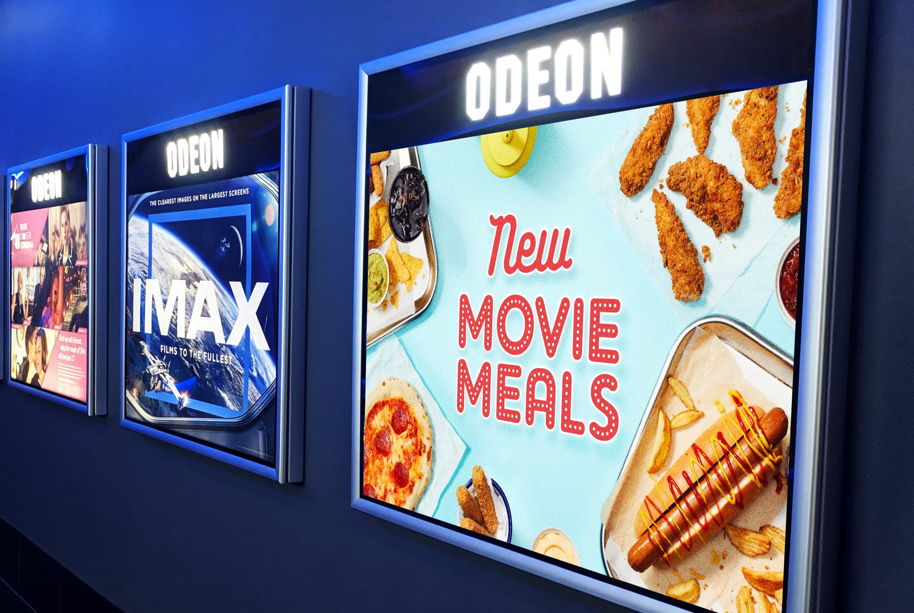 Odeon interior adverts