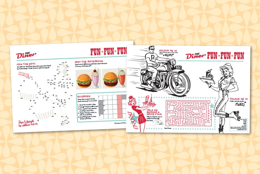 Butlin's Diner Kids Menu