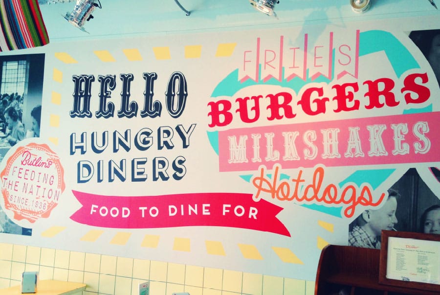 Butlin's Diner Wall Art