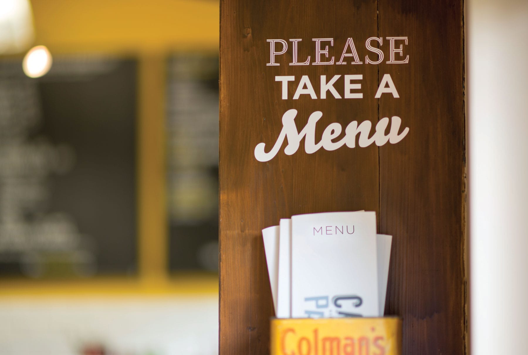 Café in the Park Fridge Menu Holder