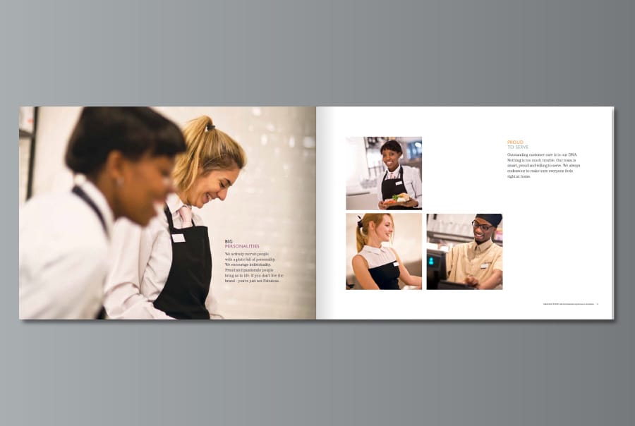 Debenhams Fabulous Food Brochure Spread Design