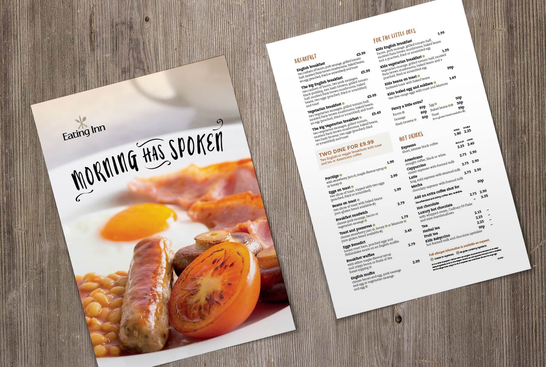 Eating Inn Breakfast Menu