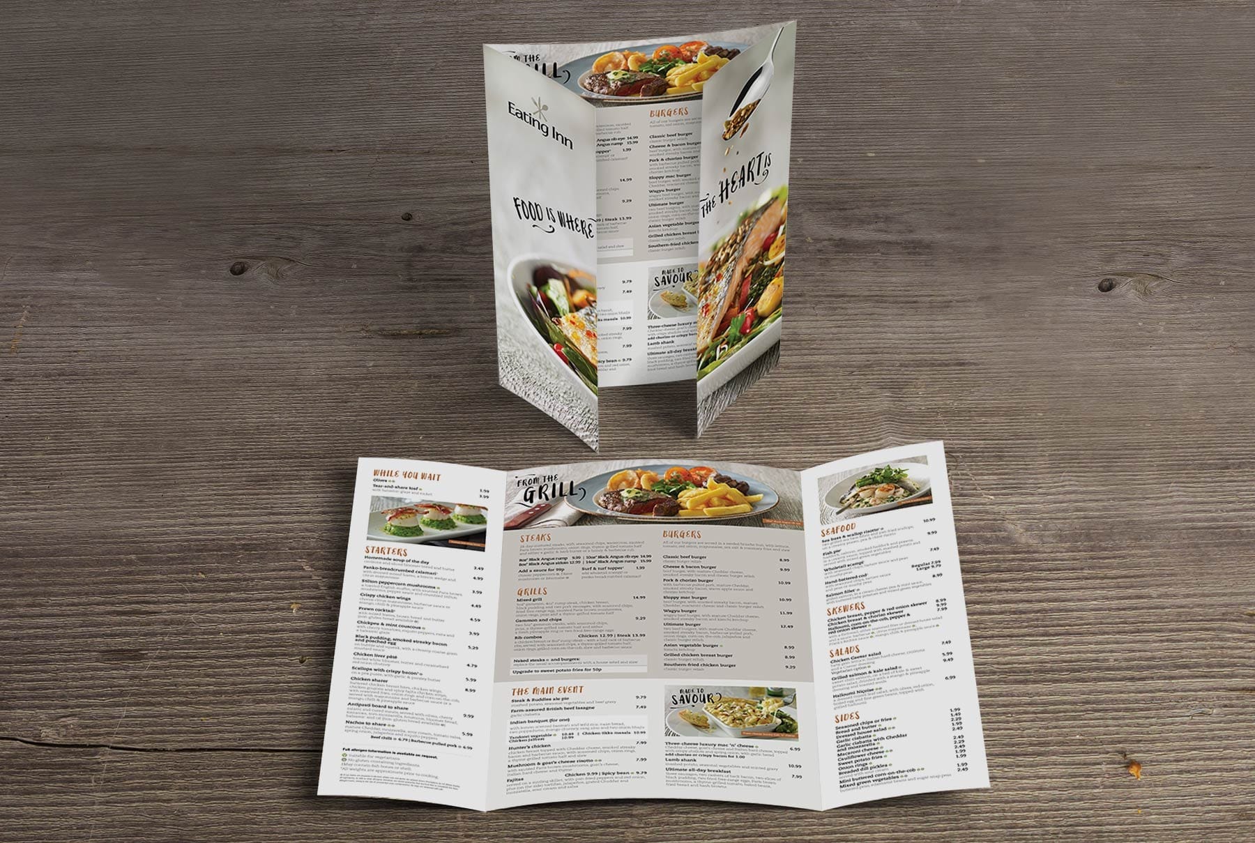 Eating Inn New Menu Design