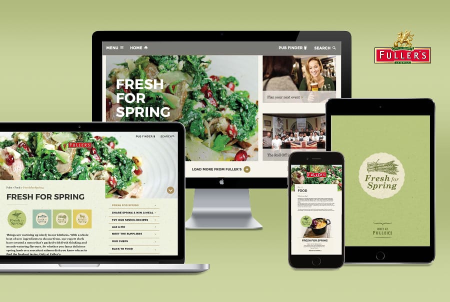 Fuller's Spring Seasonal Food Branding