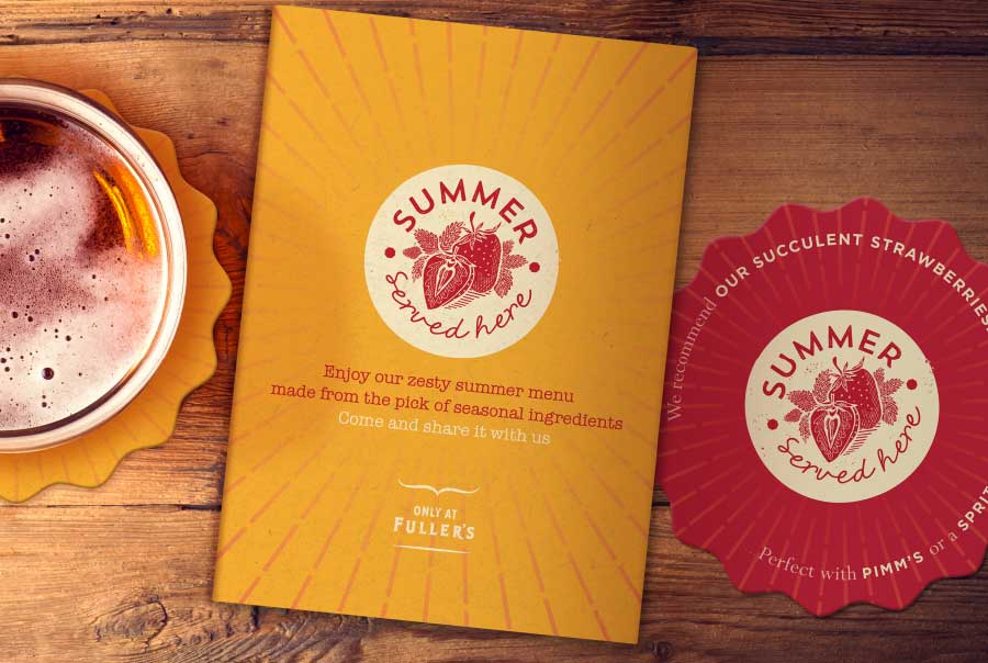 Fuller's Spring Summer Food Campaign Branding