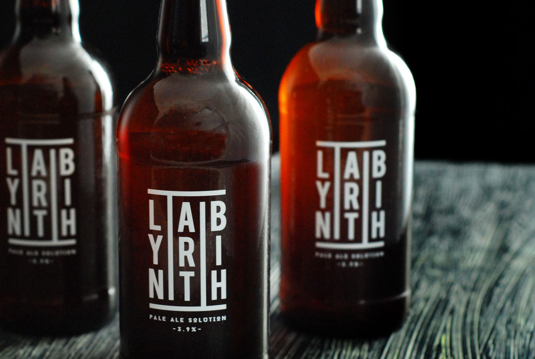 Hip Hops Beer Branding - Labyrinth Bottle Design