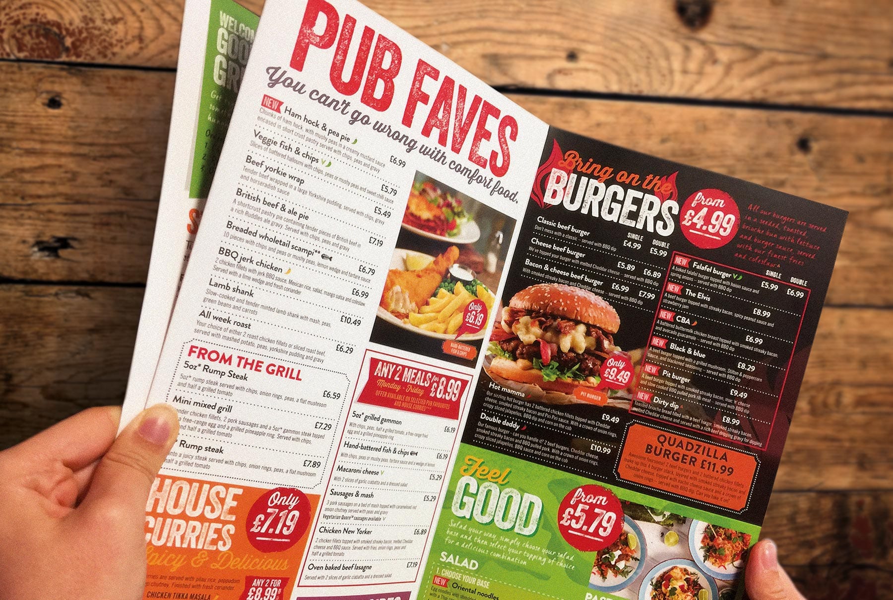 Hungry Horse Brand Repositioning - Menu Design