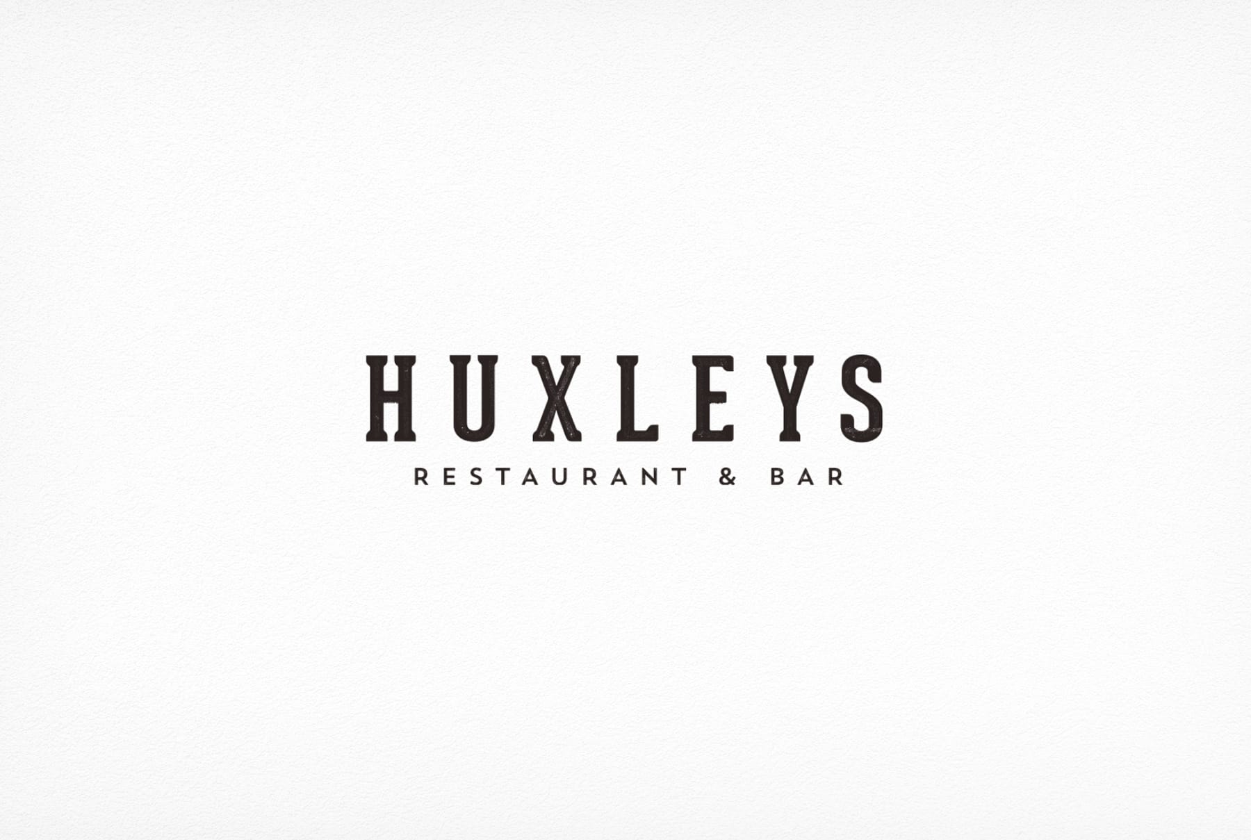 Huxleys Restaurant Bar Brand Repositioning - Logo Design