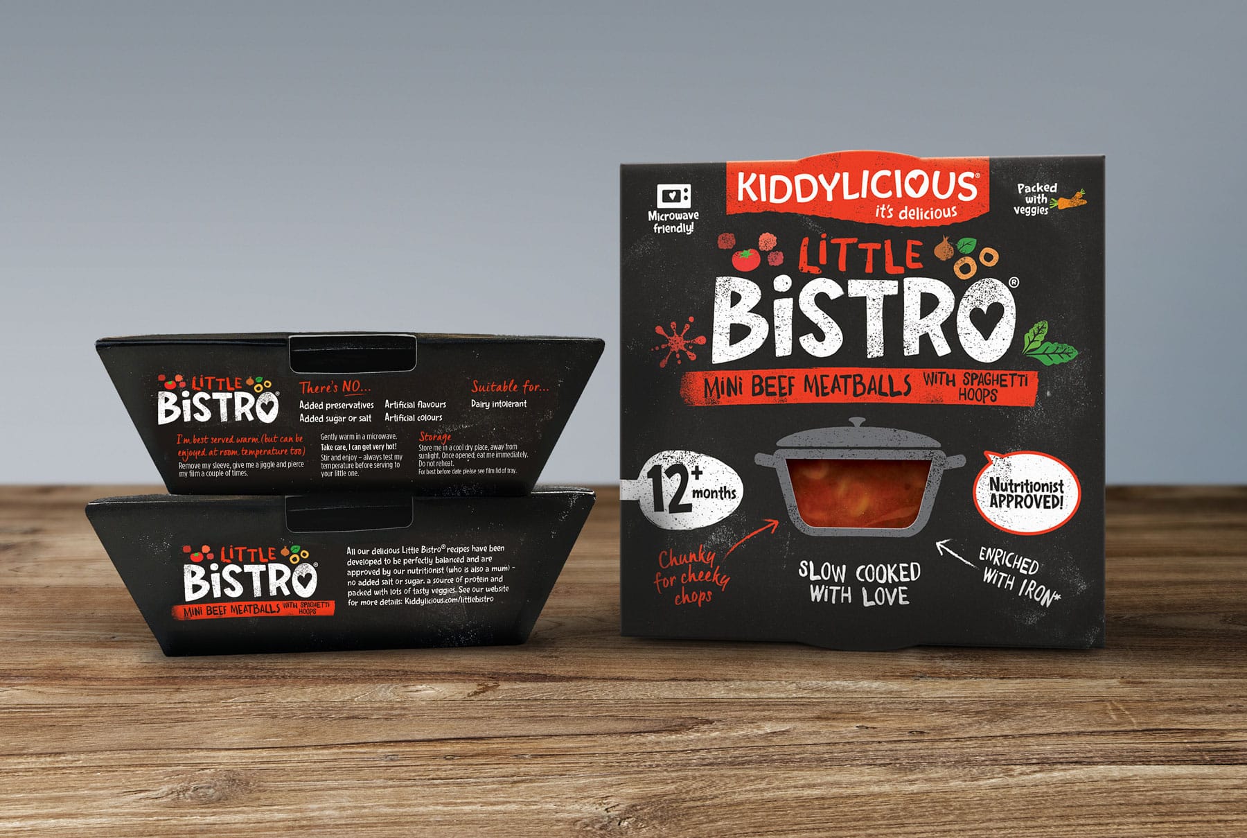 Kiddylicious Little Bistro - Meat Balls Packaging
