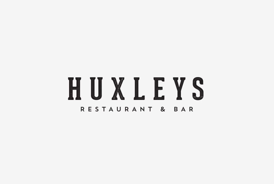 Huxley's Restaurant and Bar Food Branding Design