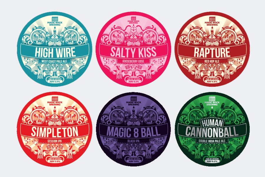 Magic Rock Brewing Beer Mat Designs