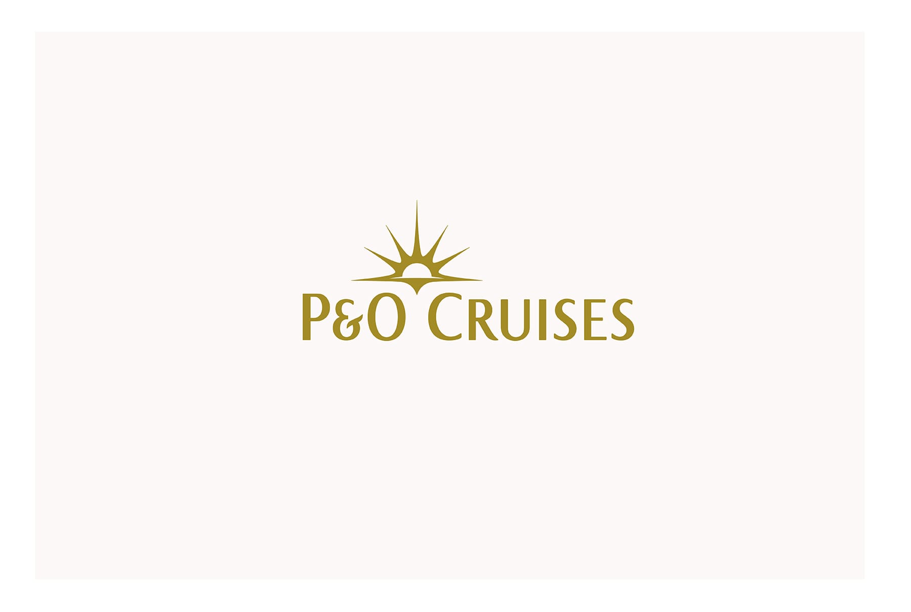 P&O Cruises logo in gold