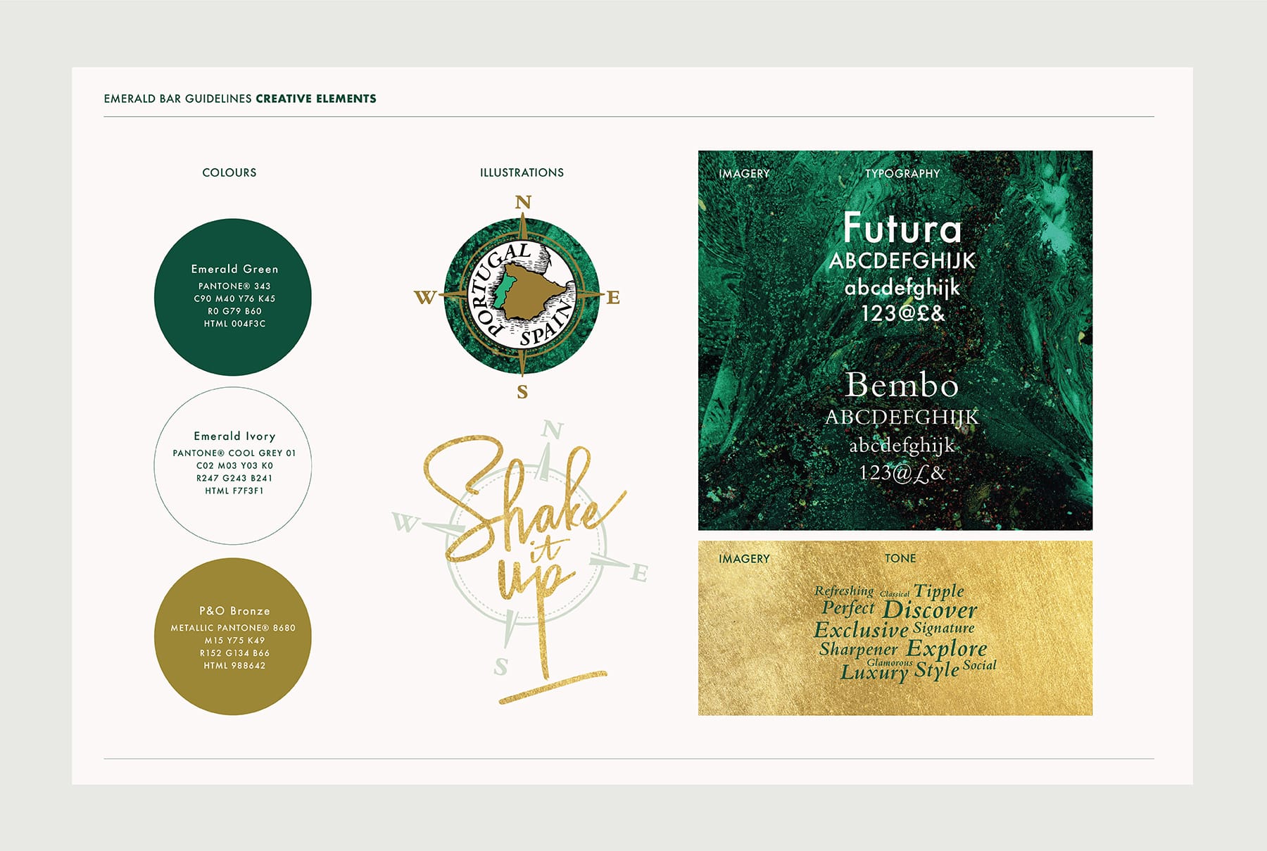 P&O Cruises Iona Emerald bar creative