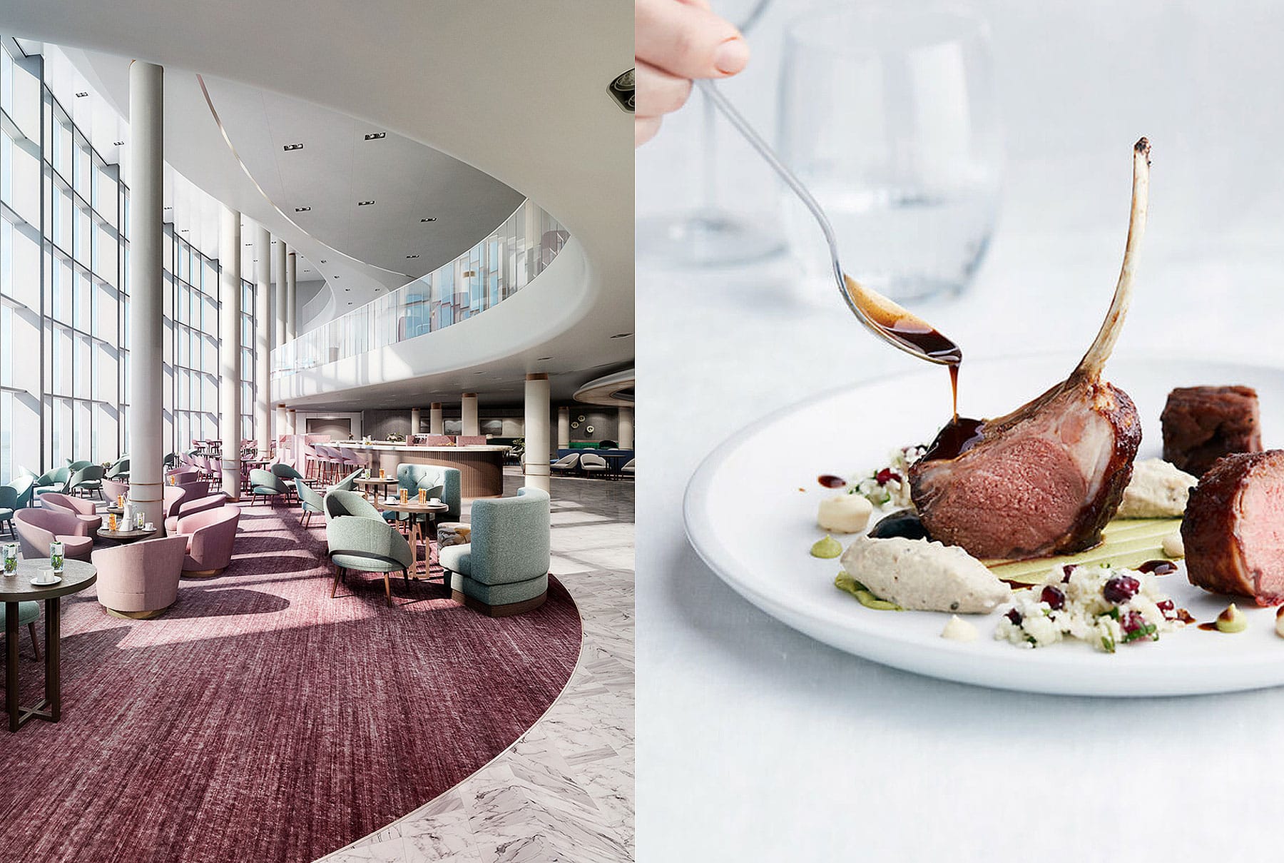 P&O Cruises Iona food restaurants photography