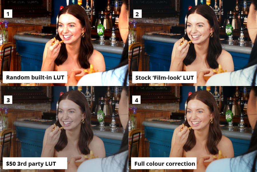 LUT image comparison