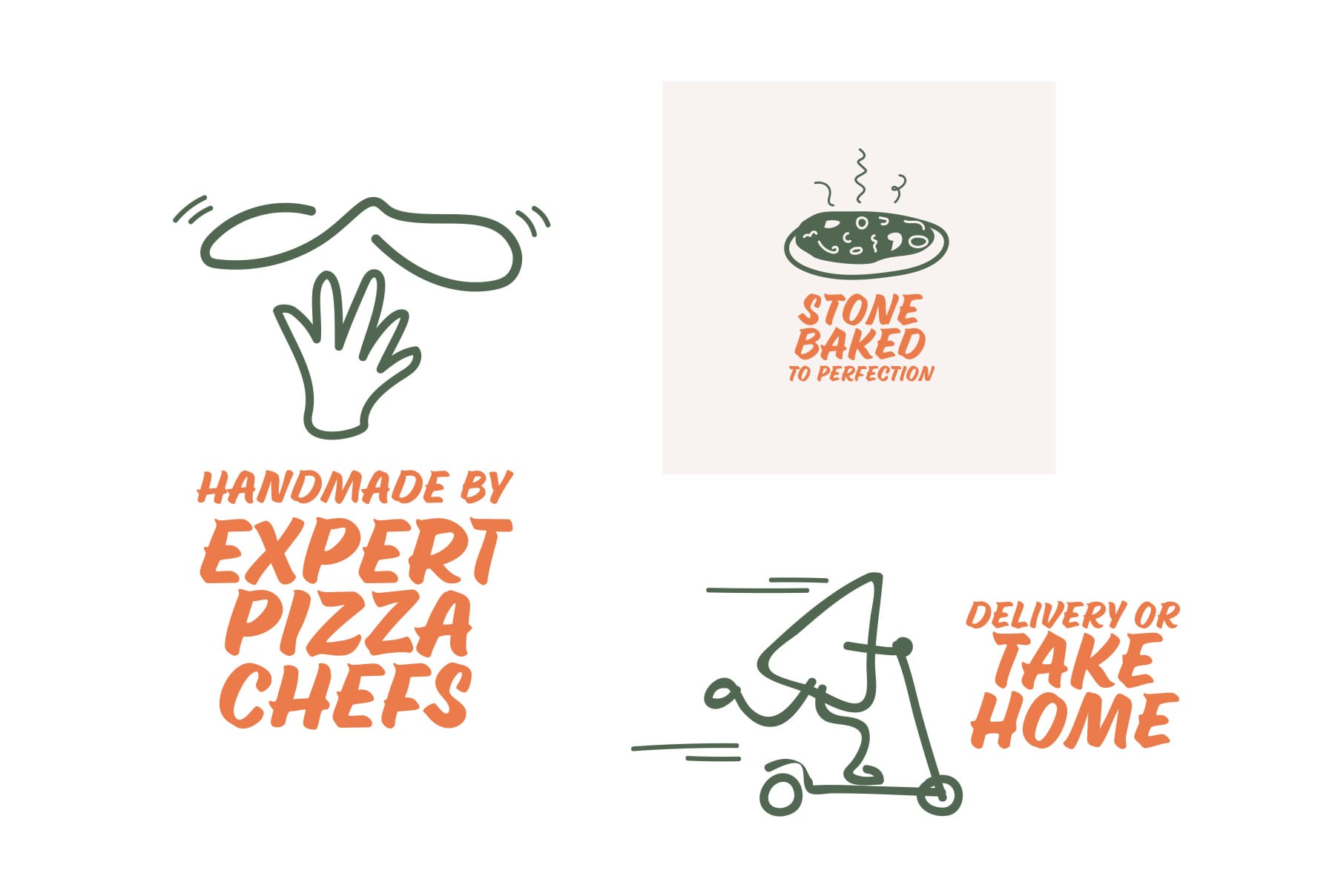 The Pizza Room Icons and Illustrations