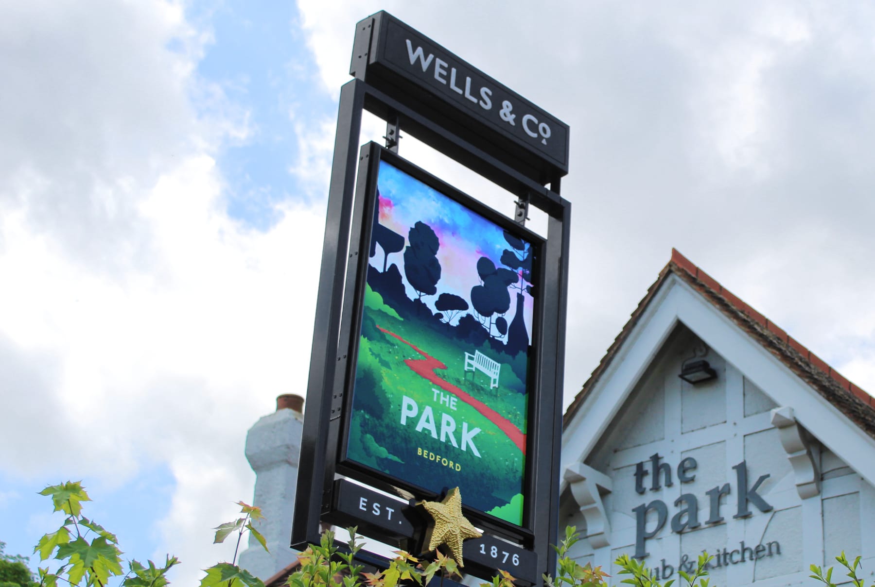 The Park Pub Signage
