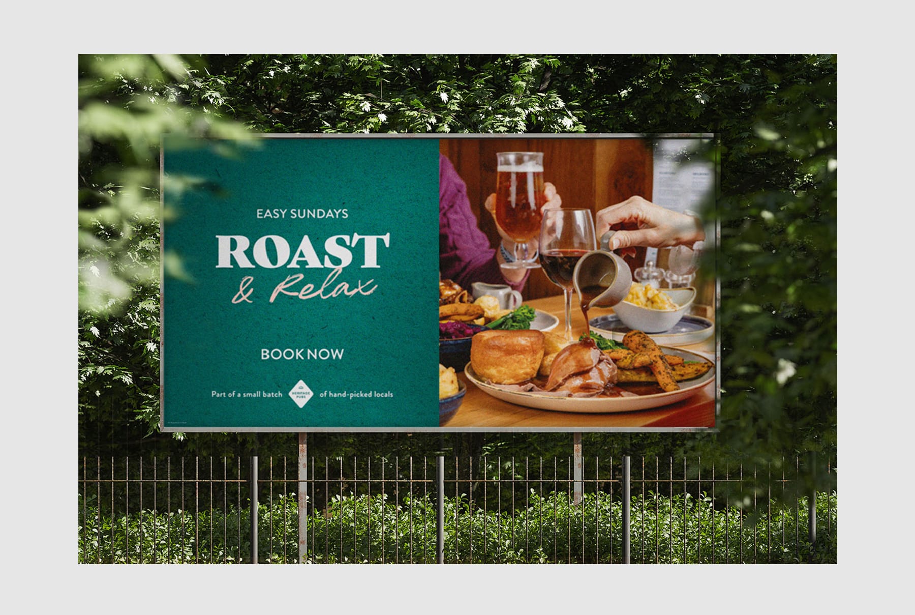 carpark advert for restaurant