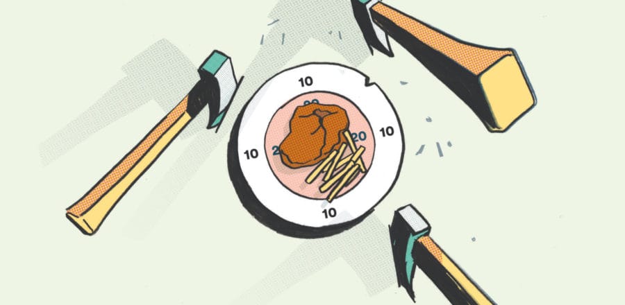 illustrative food and axes